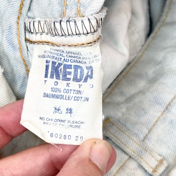 Vintage IKEDA Womens High Rise Straight Leg Jeans - Picture 6 of 16